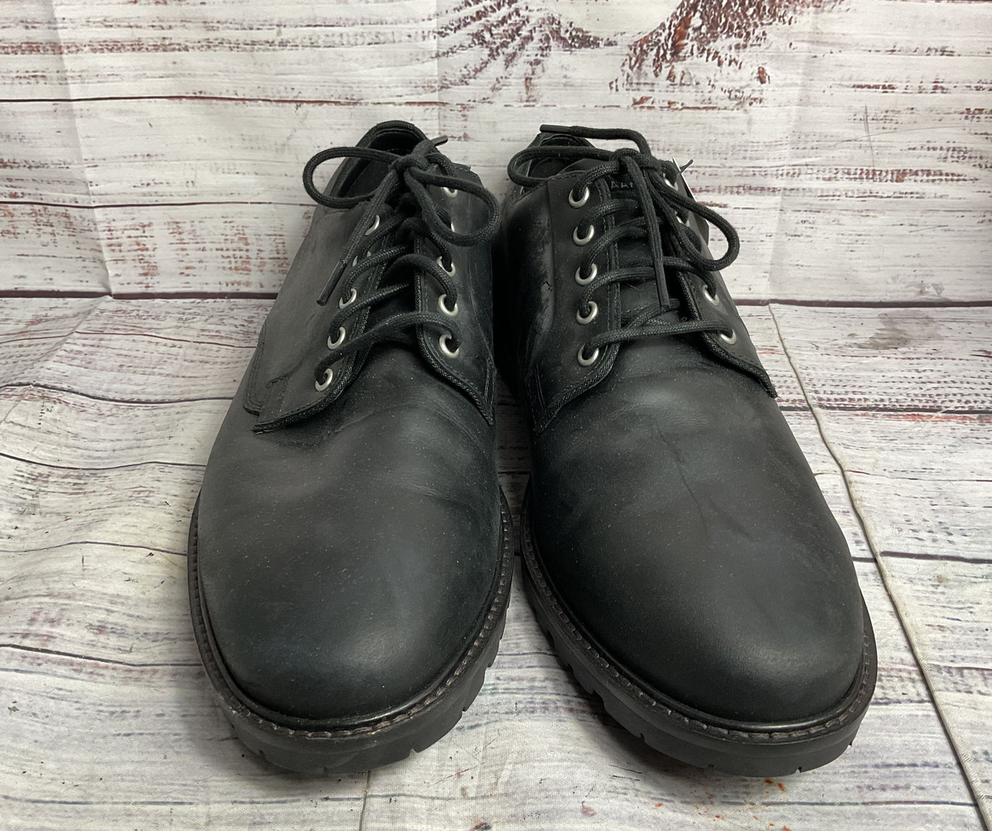 Cole Haan Leather Oxford Casual Shoes Black 12