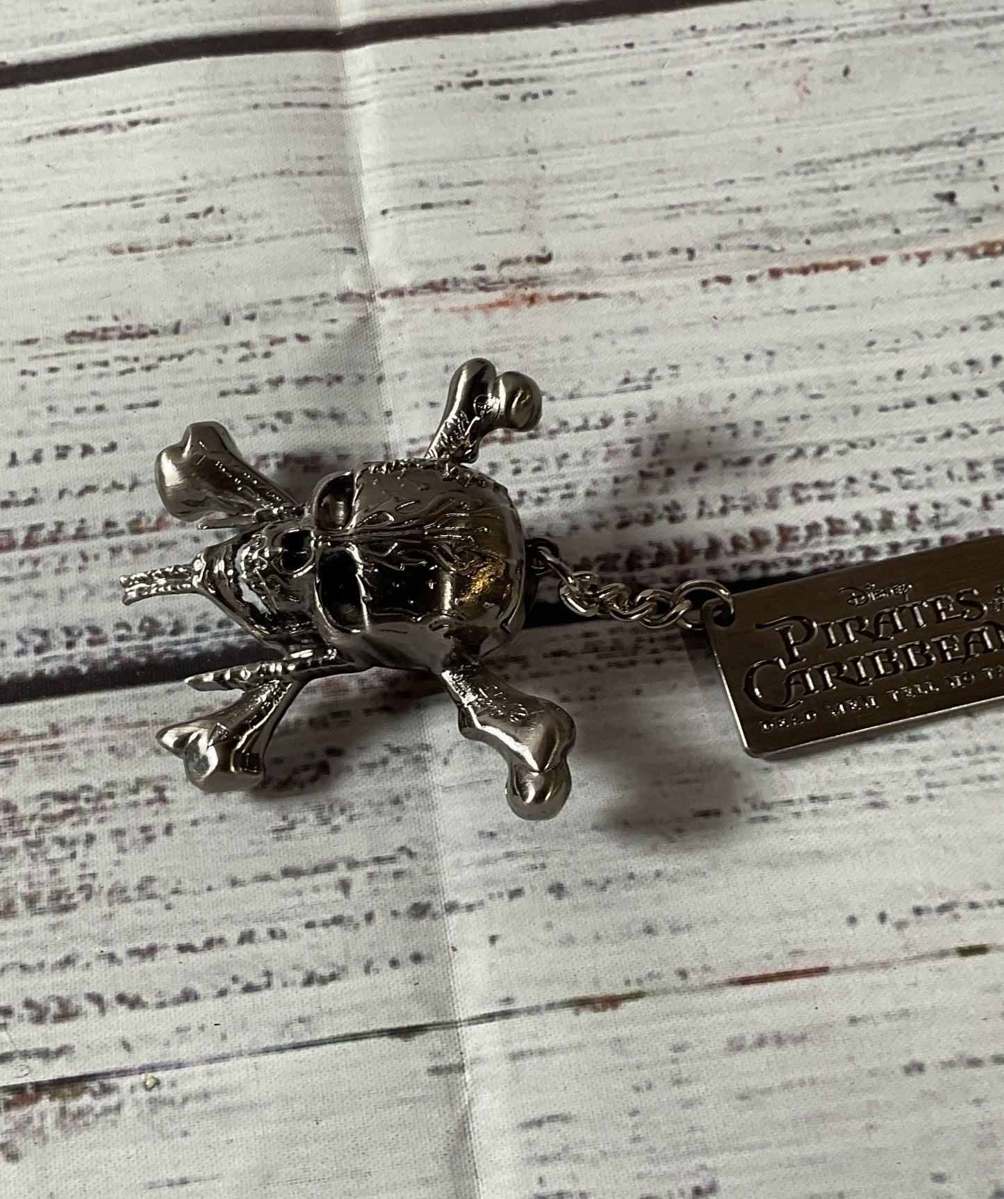 Disney Pirates Of The Caribean Silver Tone USB Skull