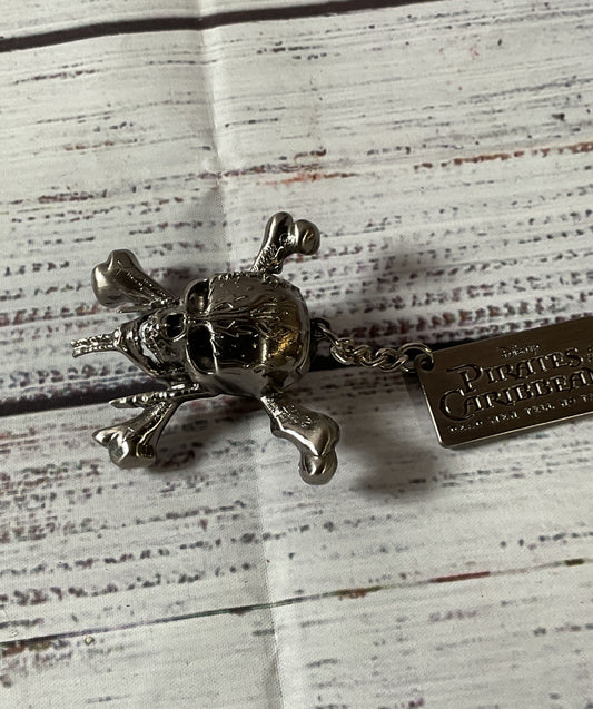 Disney Pirates Of The Caribean Silver Tone USB Skull