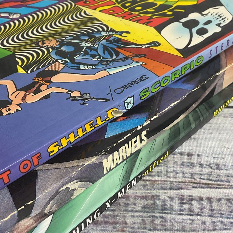 Lot Of 3 Marvel TPB Comics (Astonishing X Men, Marvels Antman, Nick Fury SHIELD)