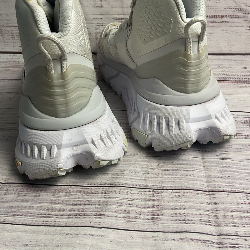 HOKA One One TenNine GORE-TEX Vibram Hiking Boots in White/Nimbus