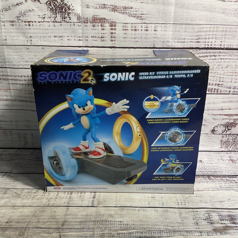 Jakks Pacific Sonic The Hedgehog 2 Speed R/c Hoverboard Toy SEALED