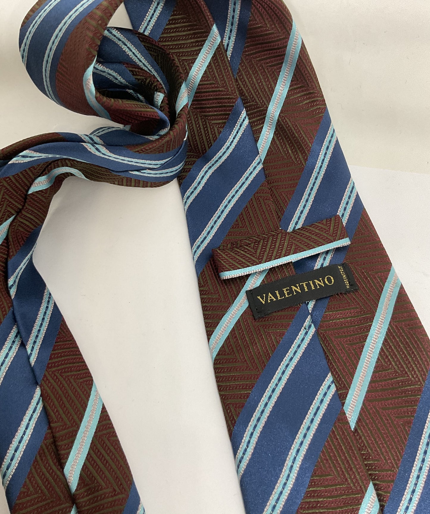 Valentino Silk Stripped Tie Italy