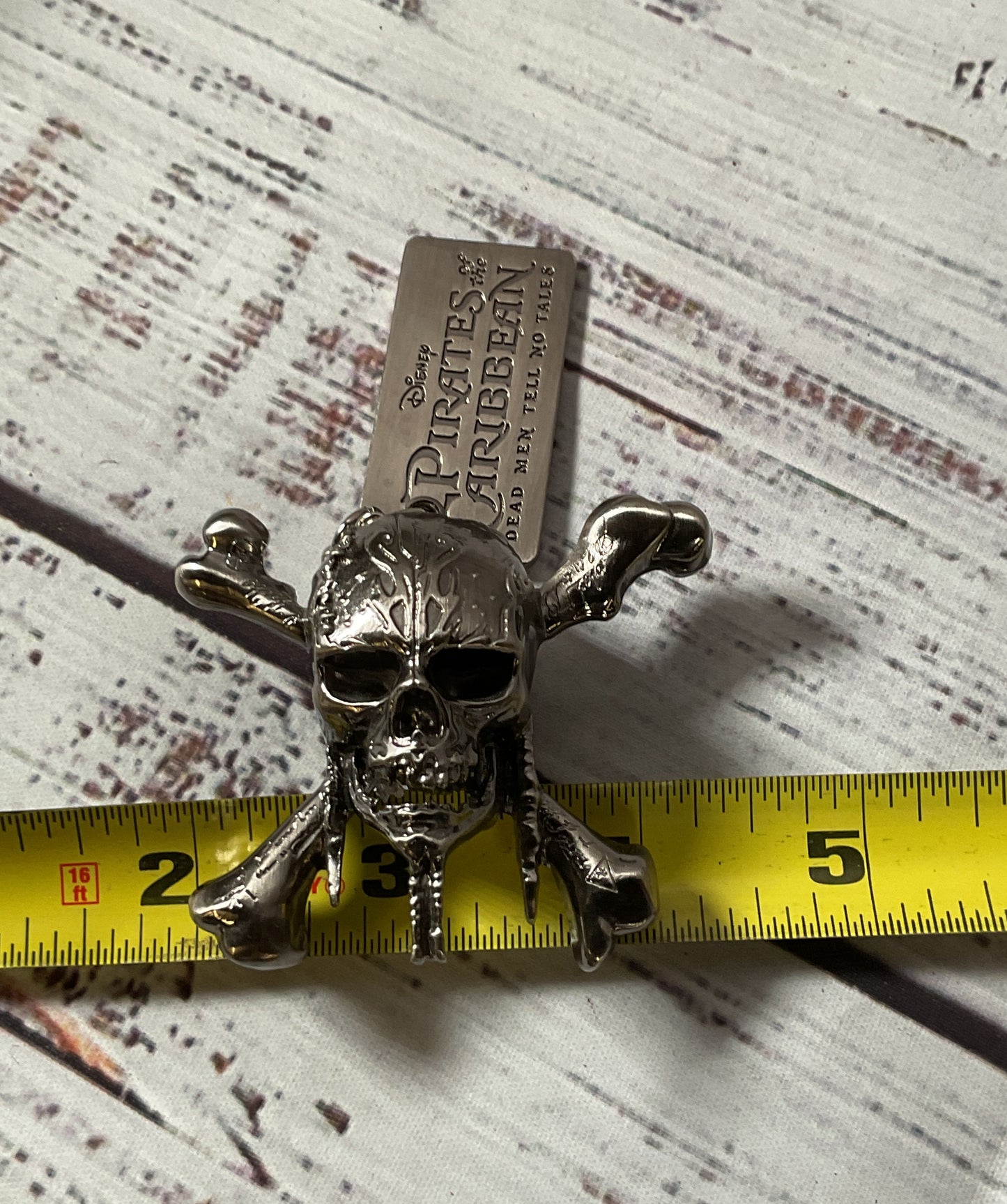 Disney Pirates Of The Caribean Silver Tone USB Skull