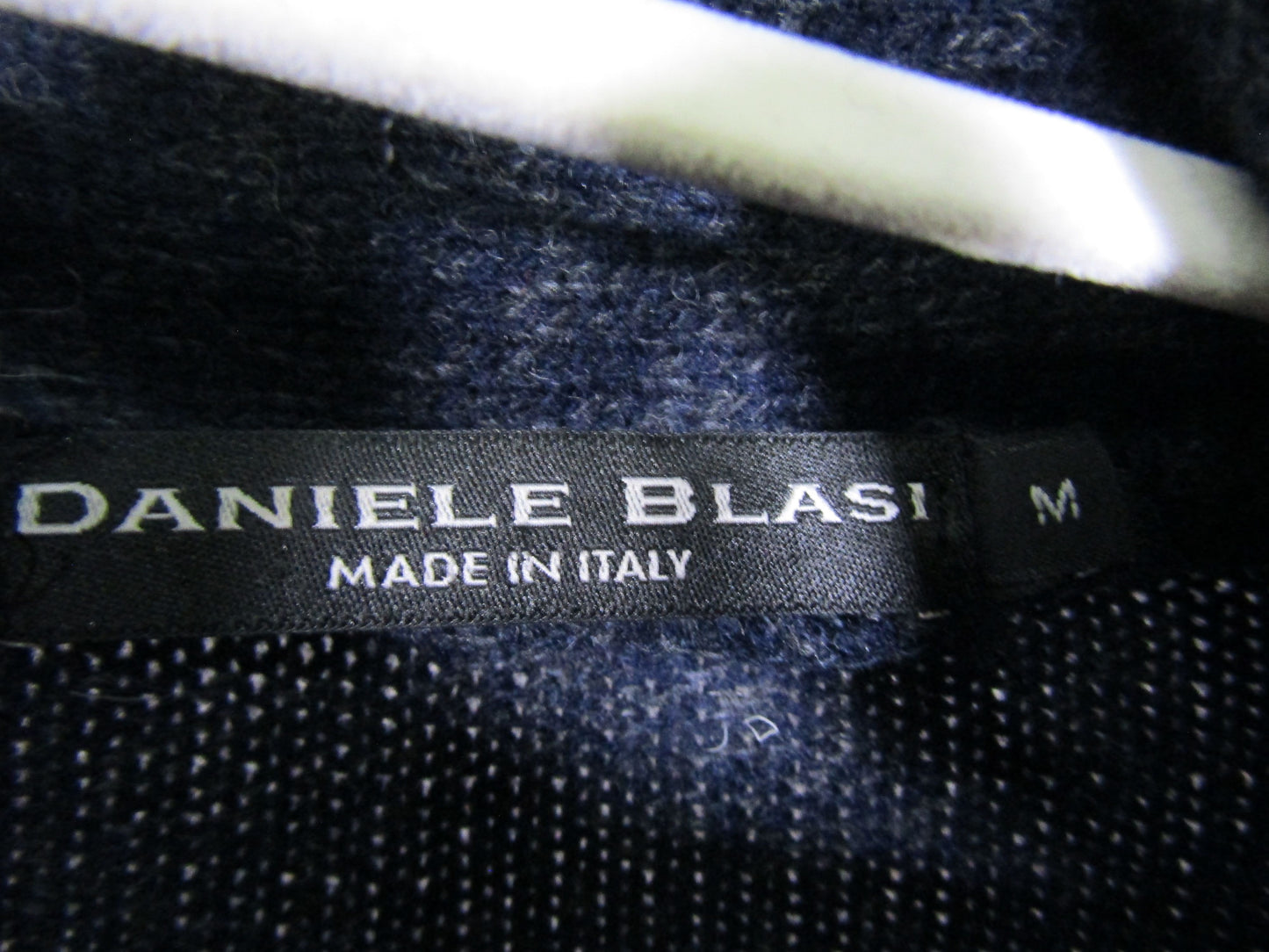 Daniele Blasi Men's Blue Wool Blend Knit Pullover Sweater Size M Made in Italy