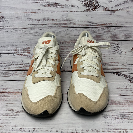 New Balance 237 White Rust Orange Athletic Shoe Men Size 10
