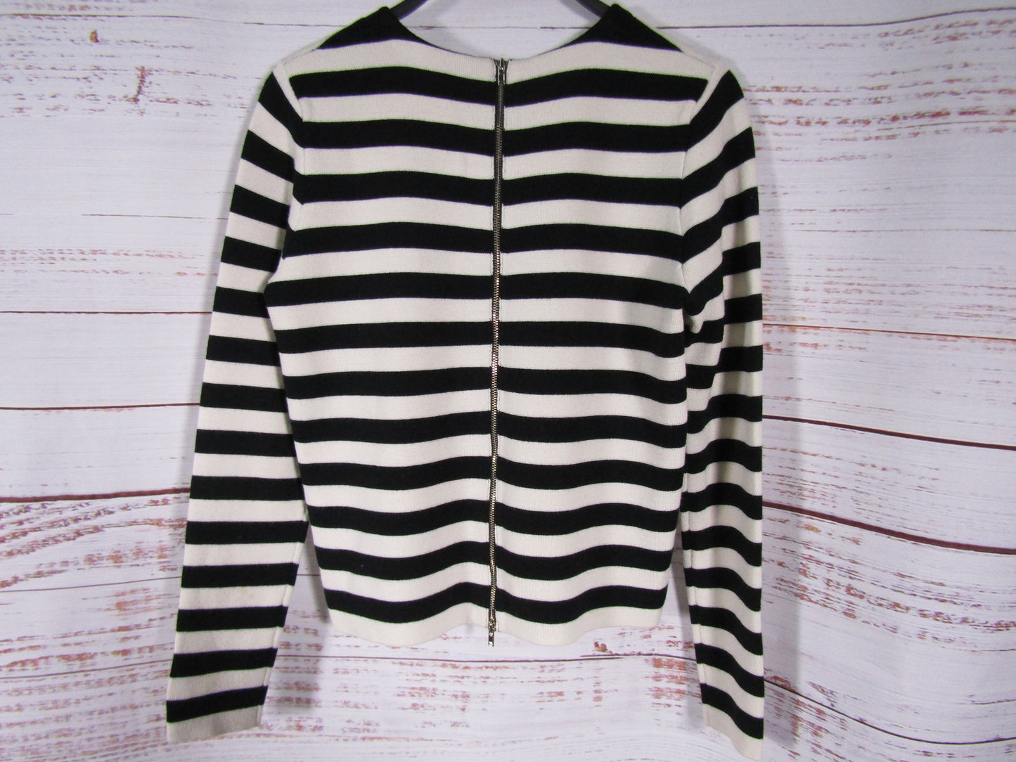 Sandro Women's Black & White Striped Sweater Size 2