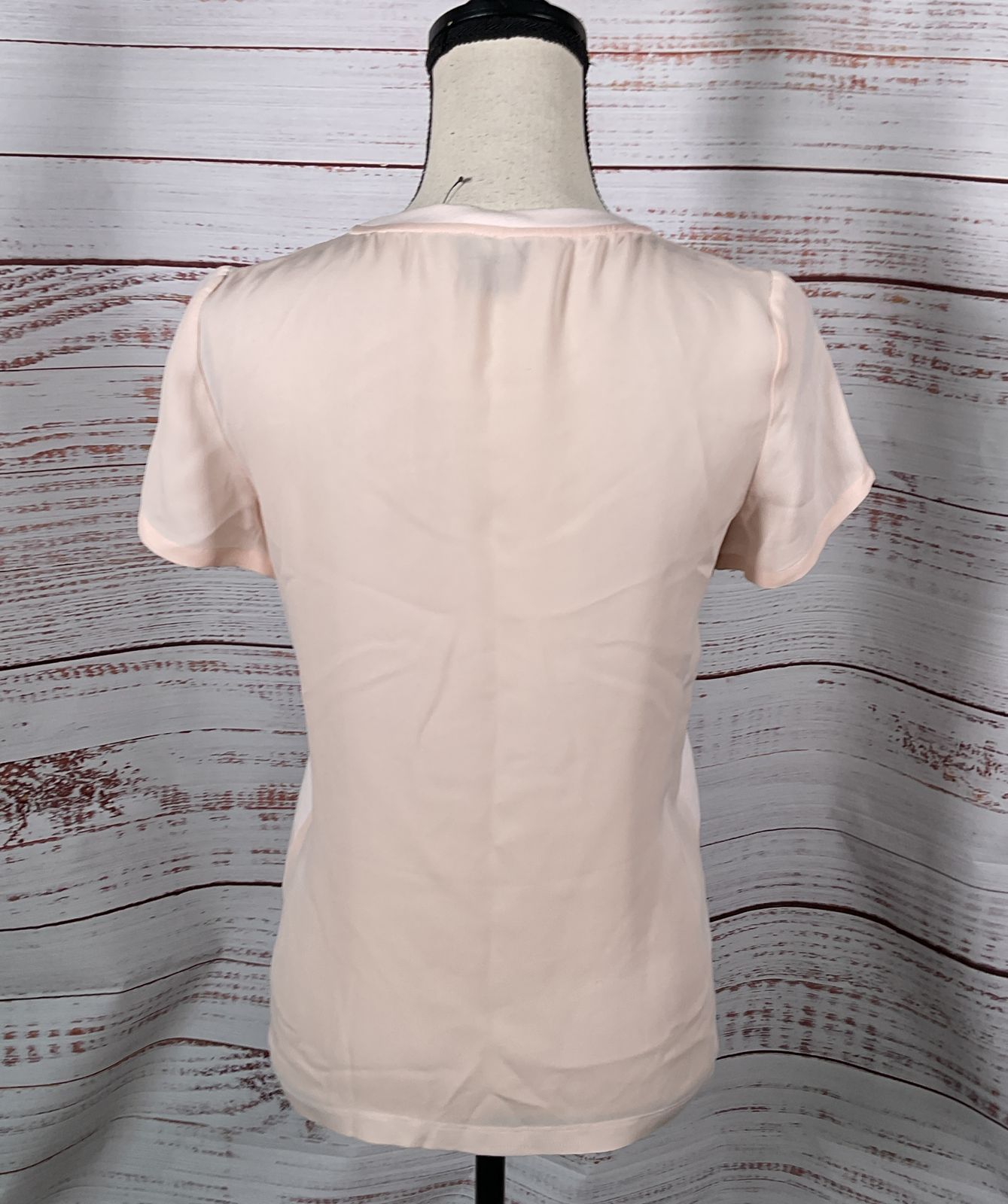 Theory Crepe Back T Shirt Pink P