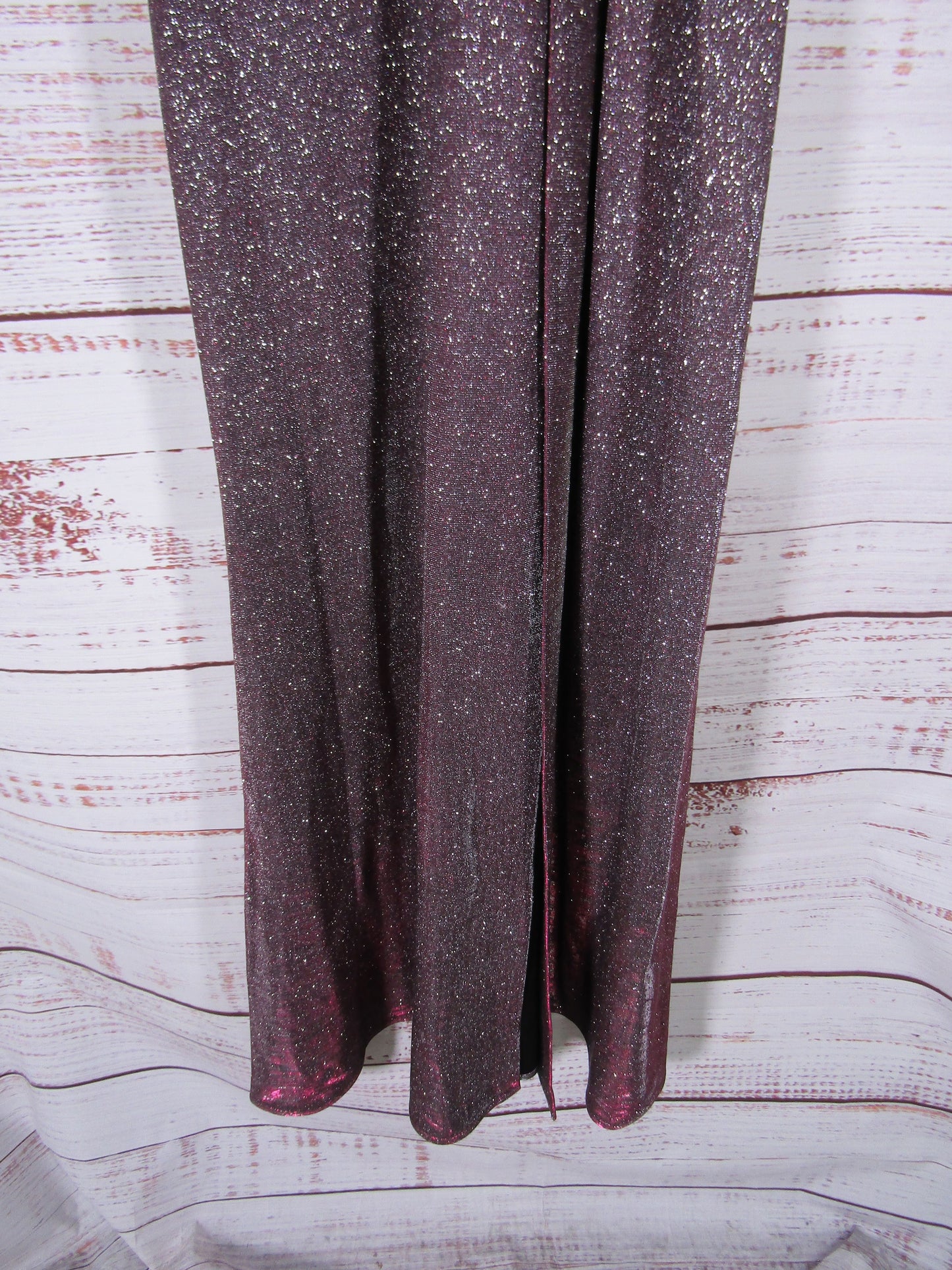 Morgan & Co. Women's Berry Silver Evening Dress Size 1