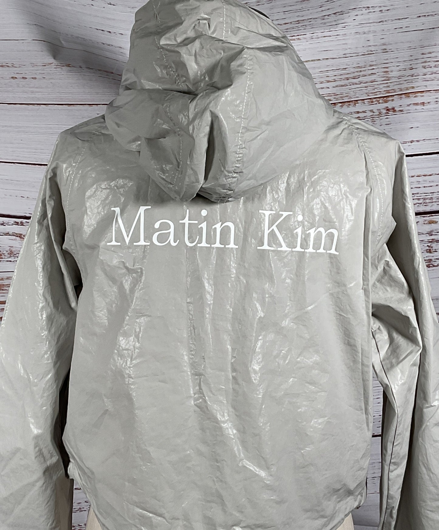 Matin Kim Cropped Hoodie Gray S