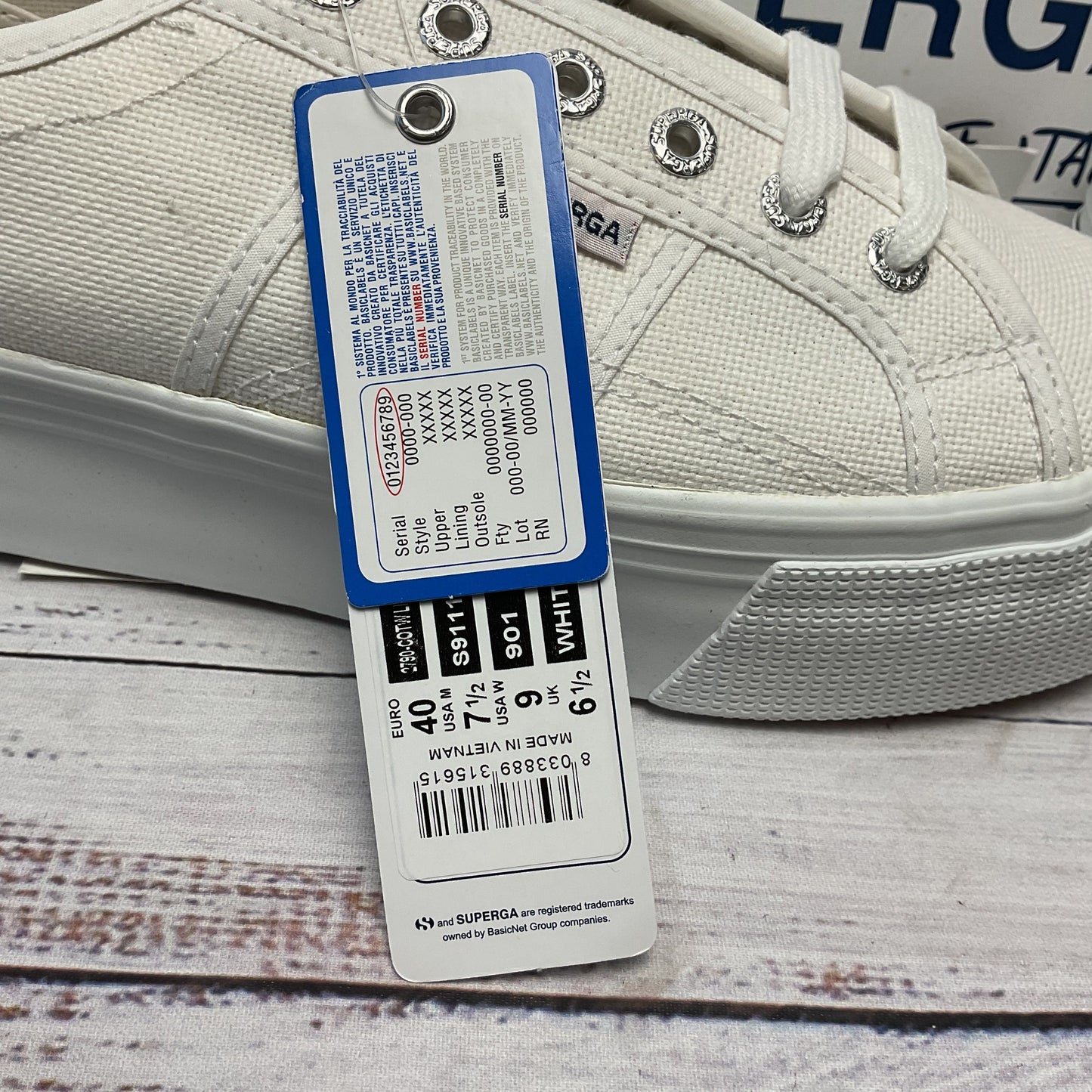 Sneaker White Platform Sneaker Shoe Unisex Adults Size 7.5M 9W New