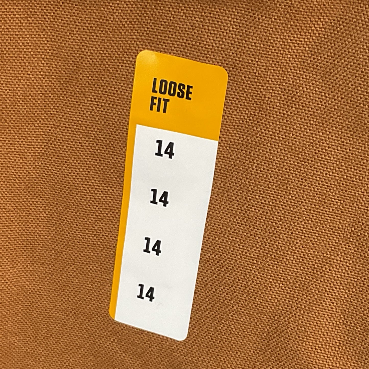 NWT CARHARTT Brown Duck Quilt Lined Insulated Bib Overalls Inseam 26- SZ 14