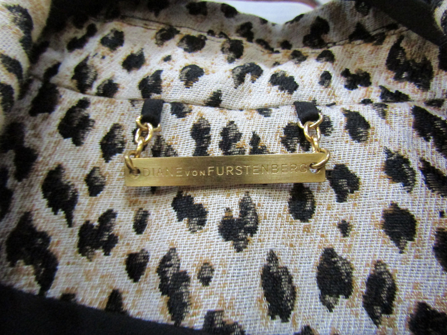 Diane Von Furstenberg Britta Women's Brown Animal Print Blazer Jacket Size 2