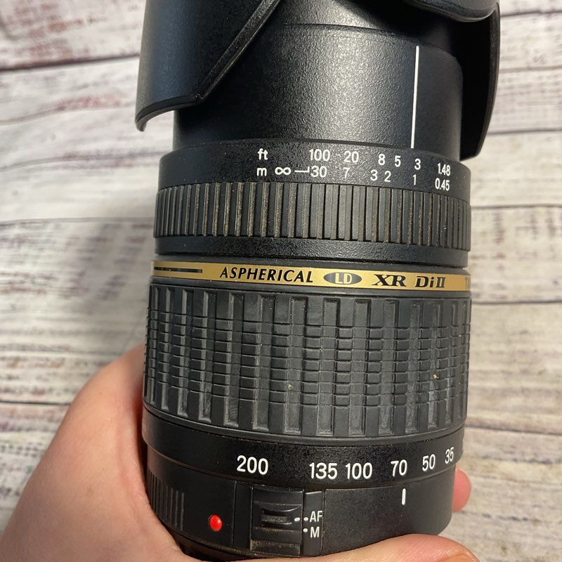 Tamron Aspherical LD XR Di II Black Camera Zoom Lens w/ Tiffen UV Protector