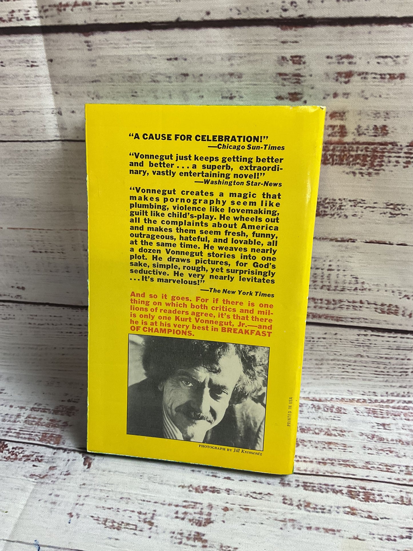 Breakfast Of Champions By Kurt Vonnegut Jr. Dell Printing