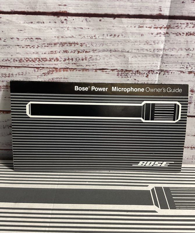 Bose Power Microphone PM-10 Condenser Microphone 5.2 OHM w/ Box & Manual