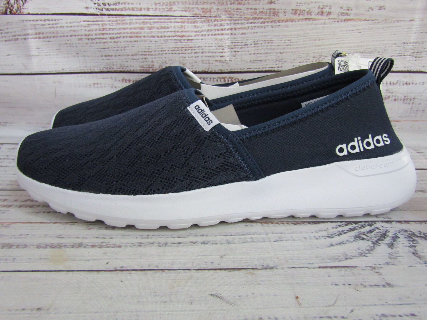 Adidas Cloudfoam Lite Racer Women's Navy Blue Slip-On Shoes Size 9.5 AC8476
