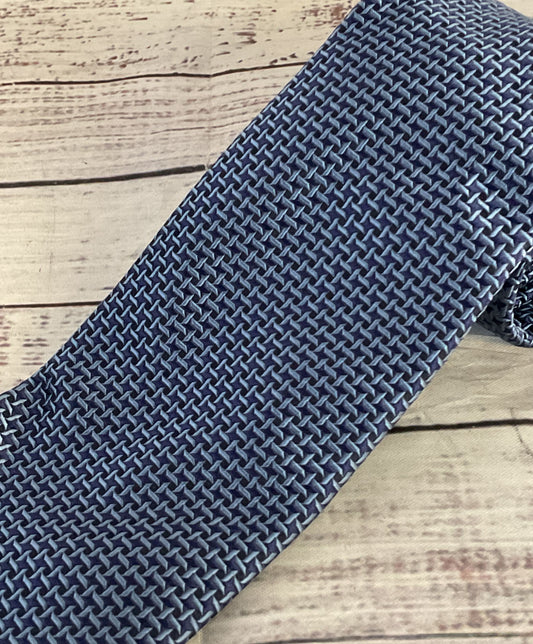 Boss Hugo Boss Micro Patterned Silk Tie Blue OS