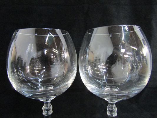 Ralph Lauren Bedford Crystal Wine Goblet Set of 2