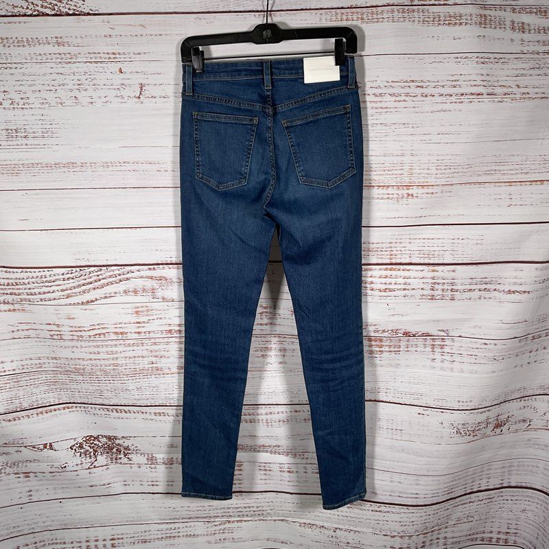 Jonathan Simkhai Standard Blue Denim Button Fly Skinny Jeans - Size 26
