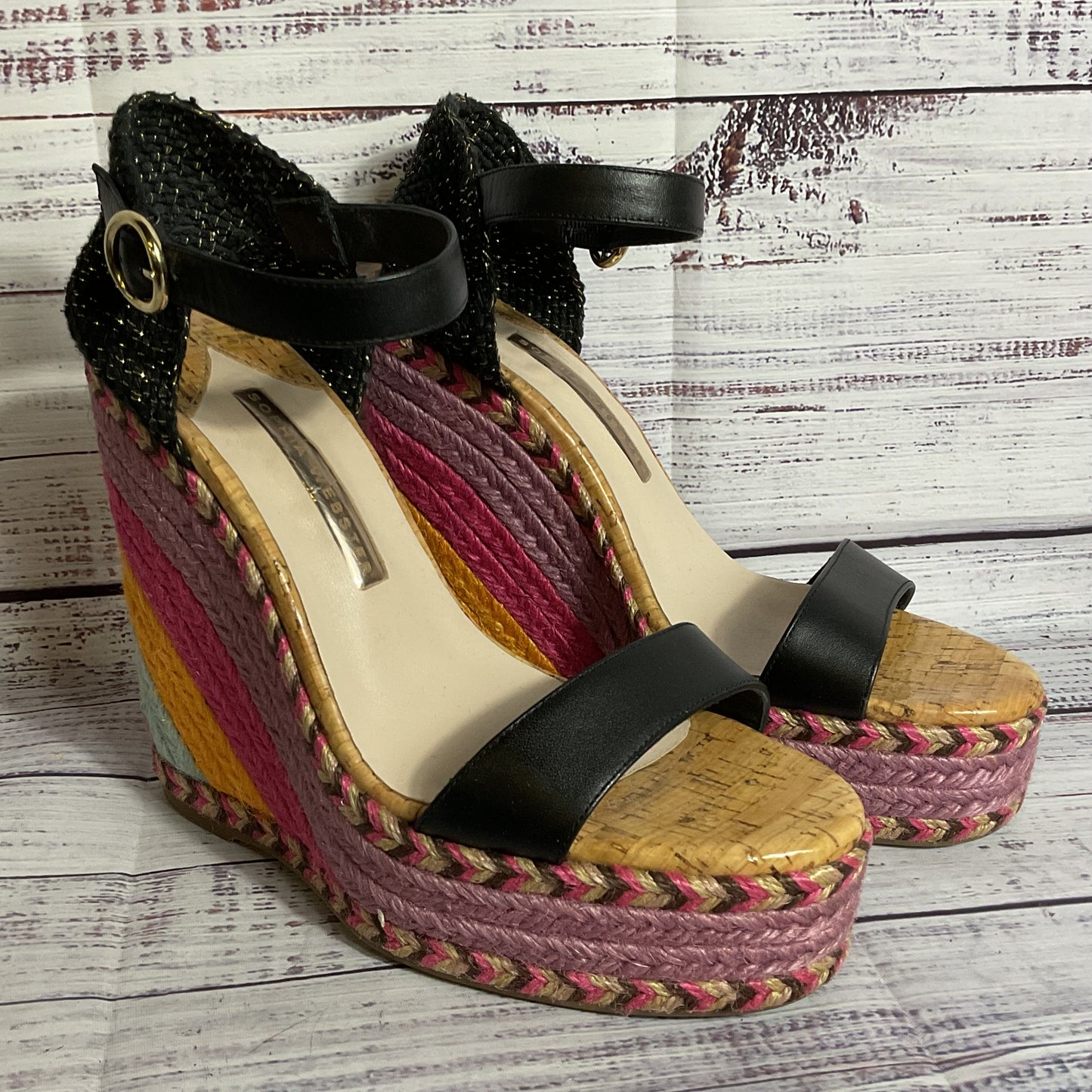 SOPHIA WEBSTER Women's Lucita Multicolor Wedge Espadrille Sandals