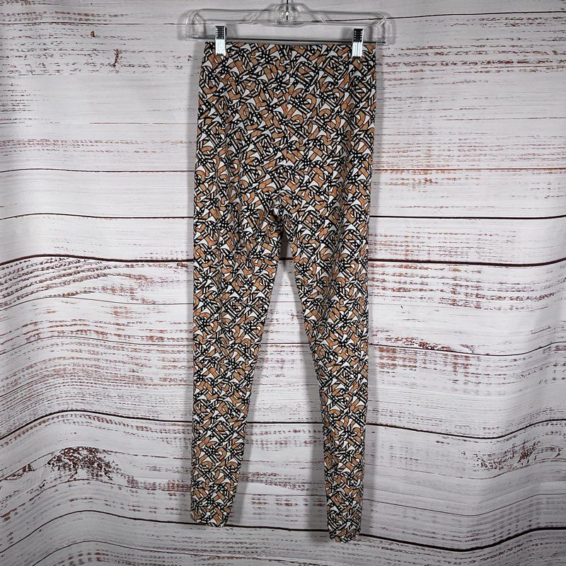 Burberry Madden Monogram Print Leggings Women's Pants - Size S/P