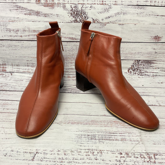Everlane Day Brown Leather Ankle Boot Women Size 10.5