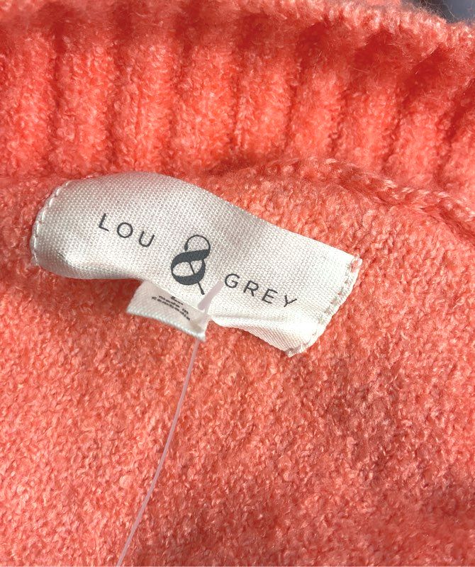 Lou & Grey Henley Tunic Orange Bright Sunset L