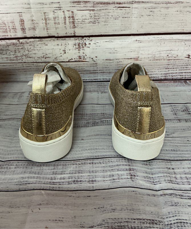 NIB Michael Kors Skyler Slip On Gold Sneaker Size 8 GREAT CONDITION!!