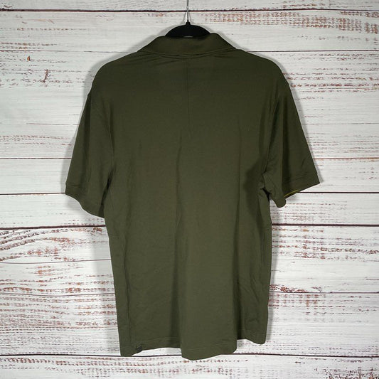 NWT LuLuLemon Olive Green Anti-Stink Tech Pique Polo Shirt Men's Size M