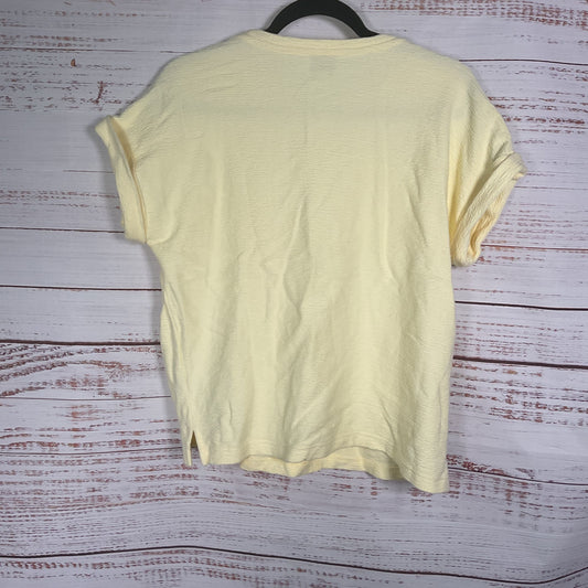 Frnch Self Love Embroidered Cotton Crepe Texture Top Shirt - Size M