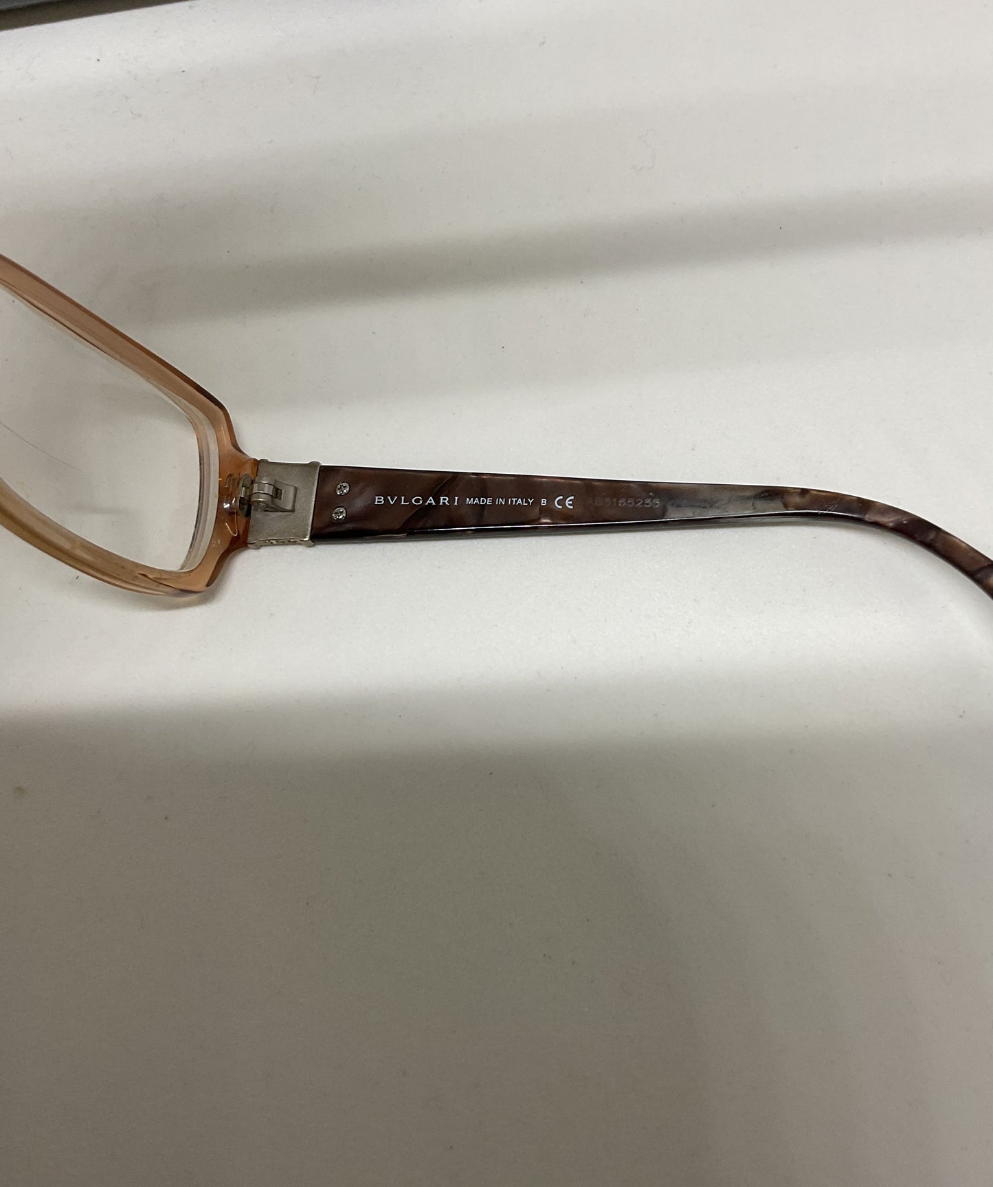 Bulgari 4045-B Beige Eyeglasses Frames Only Size 135 Italy