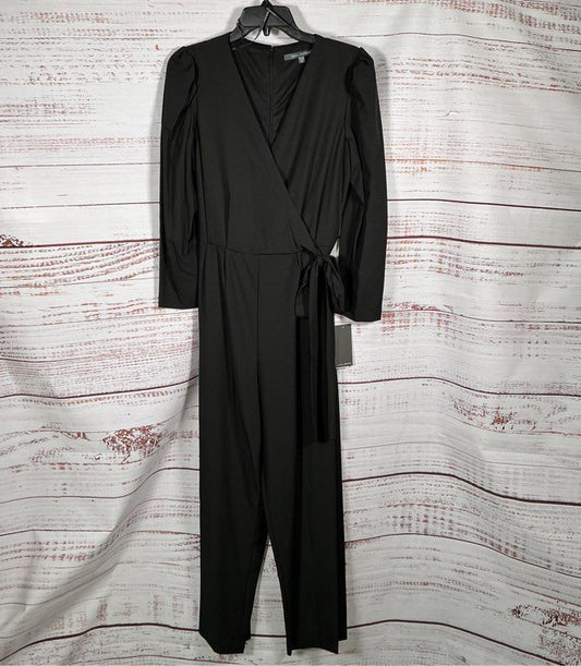 NWT Julia Jordan Black Wrap Front Jumpsuit Size 10 Retail $140
