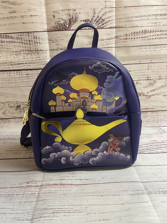 Loungefly Disney Aladdin Lamp Backpack With Matching Wallet