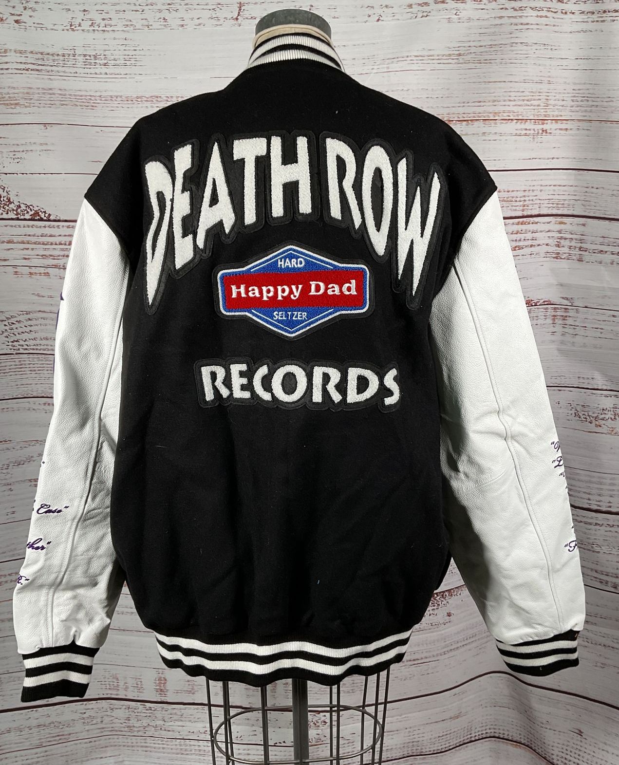 Happy Dad Death Row Varsity Jacket Multicolor 2X