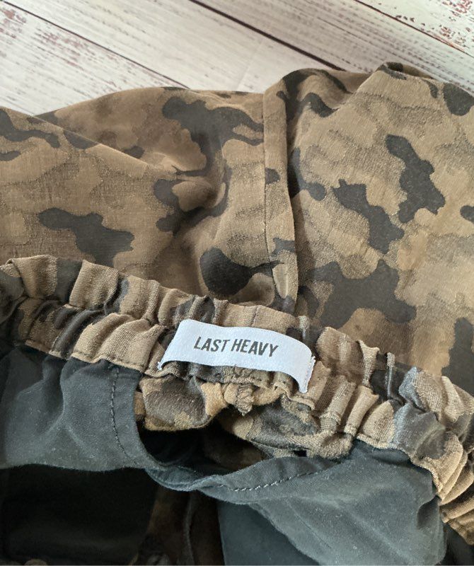 Men's Last Heavy Camo Print Pants Size L