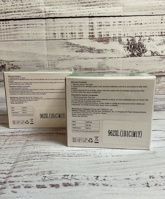 Acaves Set of Two 962XL 4 Ink Cartridges, New in Box