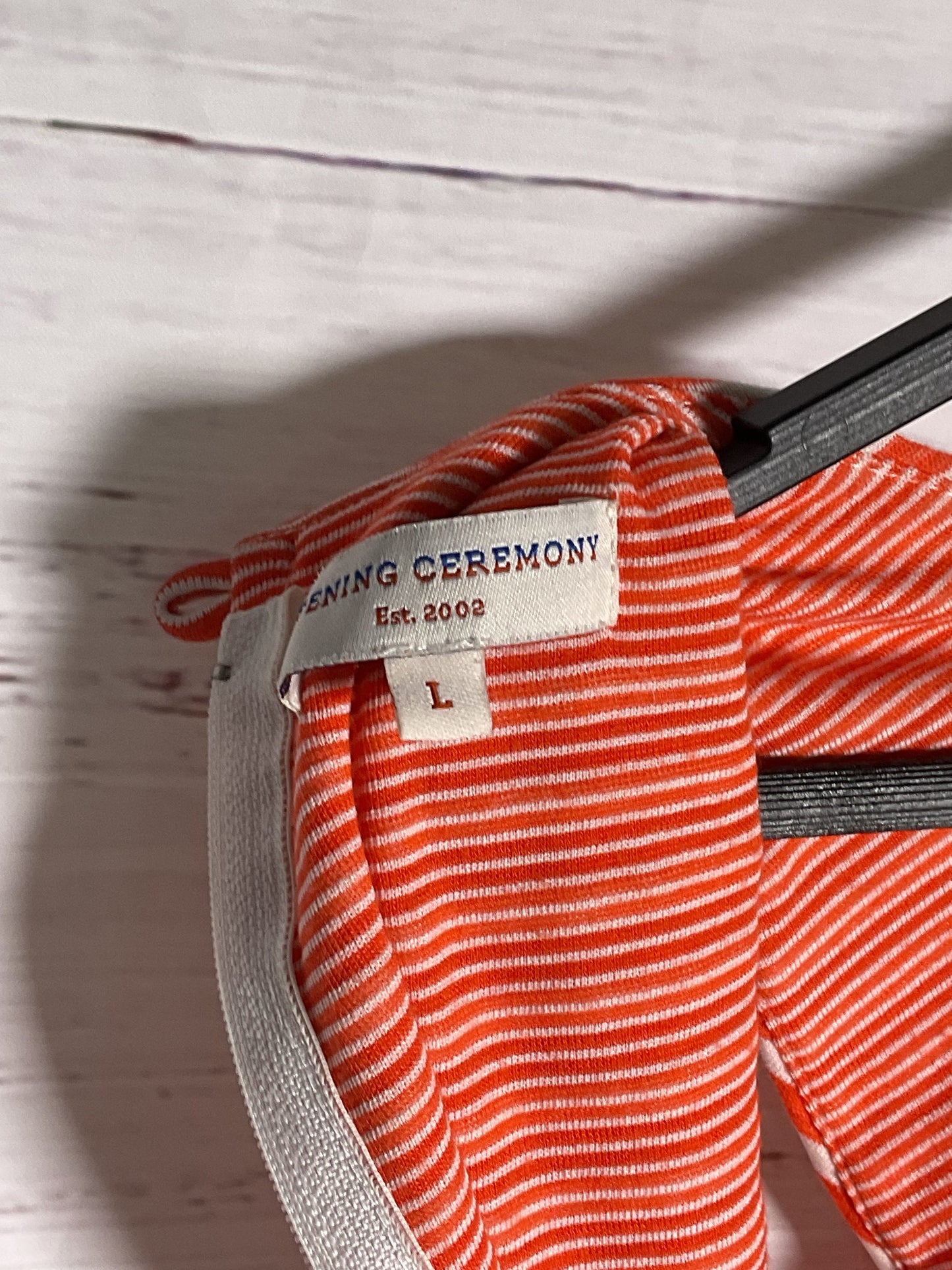 Opening Ceremony Orange/White Striped Sleeveless Dress - Size L