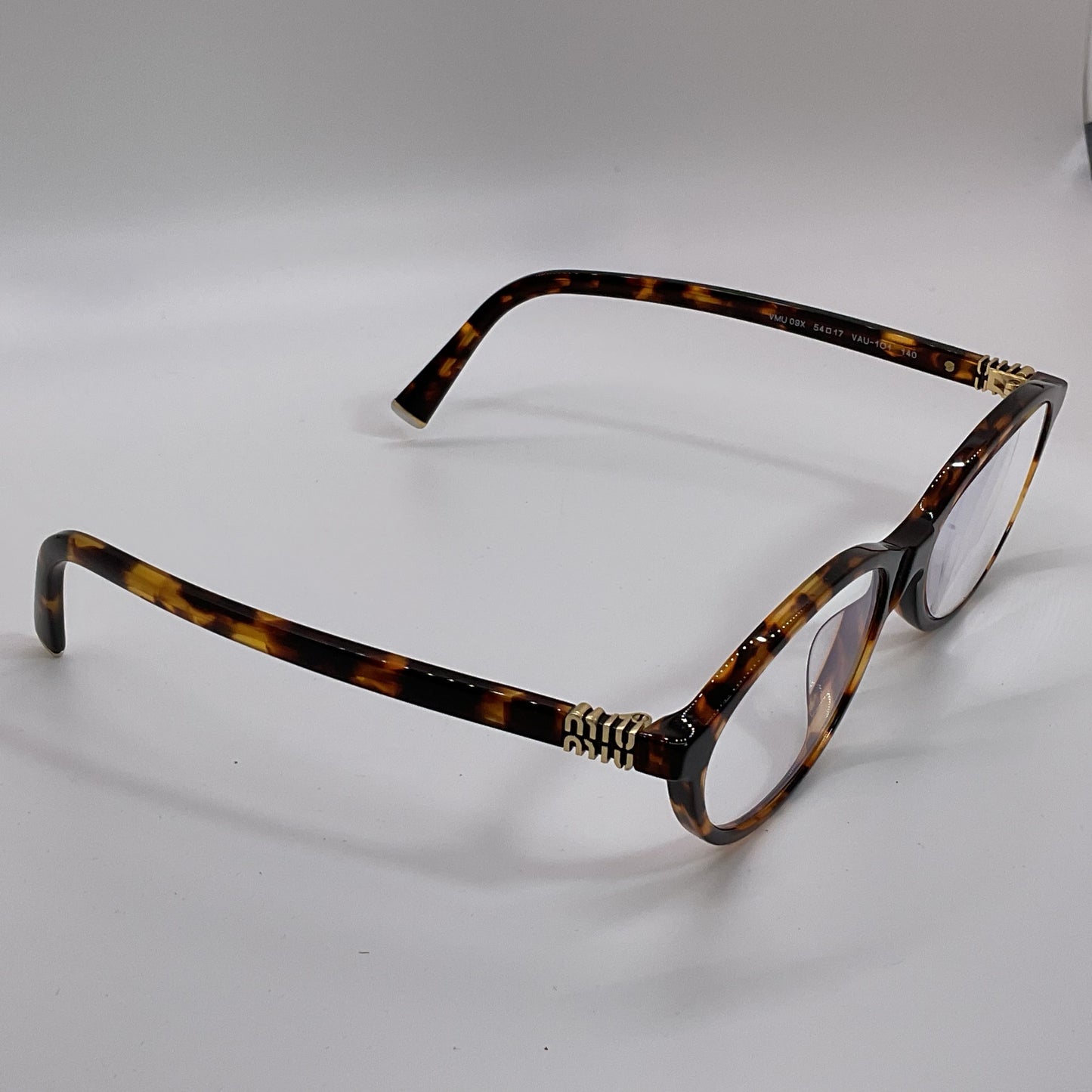 MIU MIU VMU-09X VAU-101 Women's Tortoise Eyeglasses-54[ ]17 140 (FRAMES ONLY)