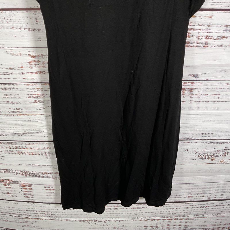 NWT AllSaints Black Helix Draped Faux Wrap Dress Casual Dress - Size 4 MSRP $178