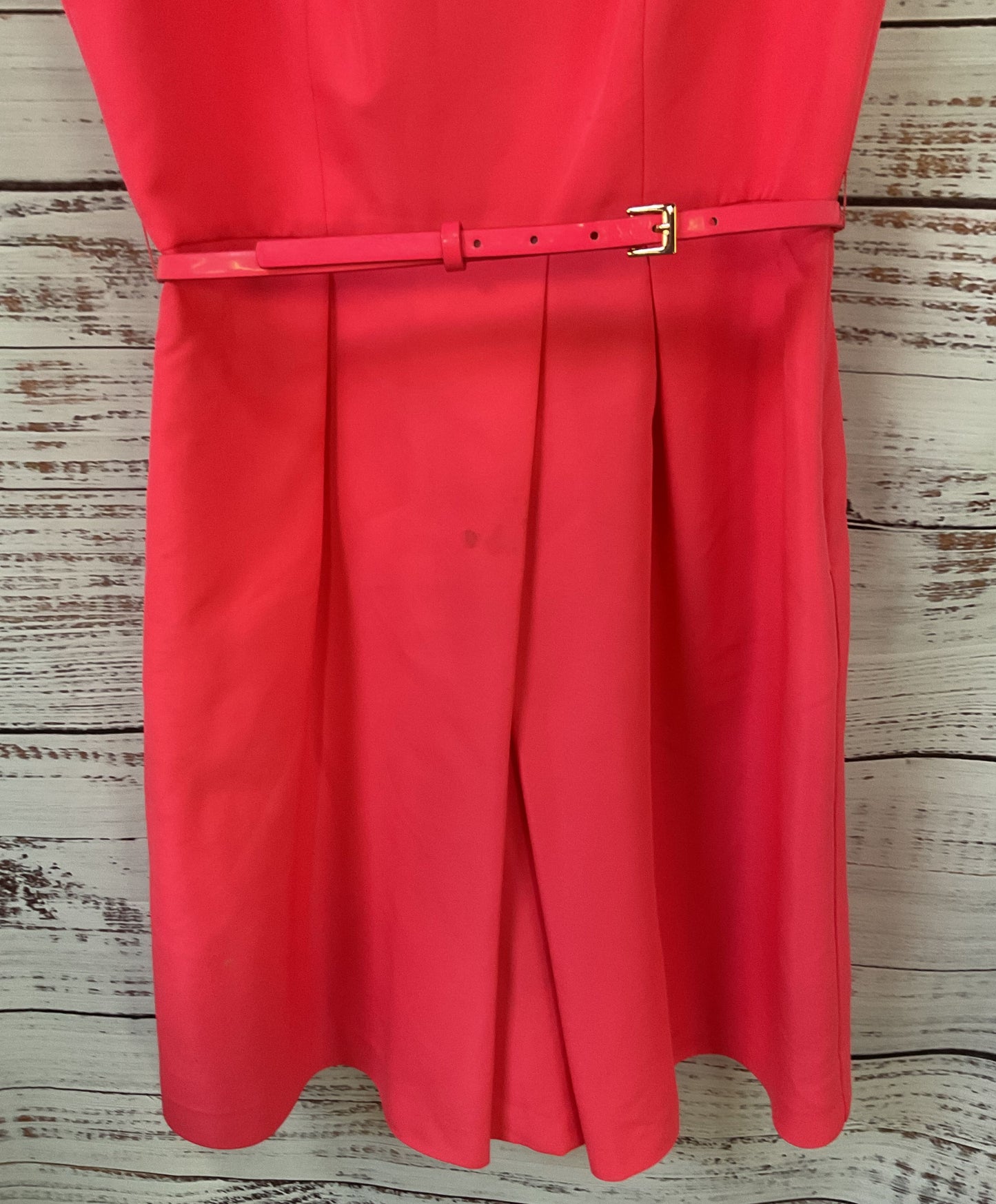 Ted Baker Halina Women's Sleeveless Pink Belted Dress Size M