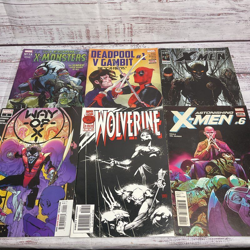 11 Pc. Mixed X Men Comic Lot Magneto Wolverine Nightcrawler Astonishing