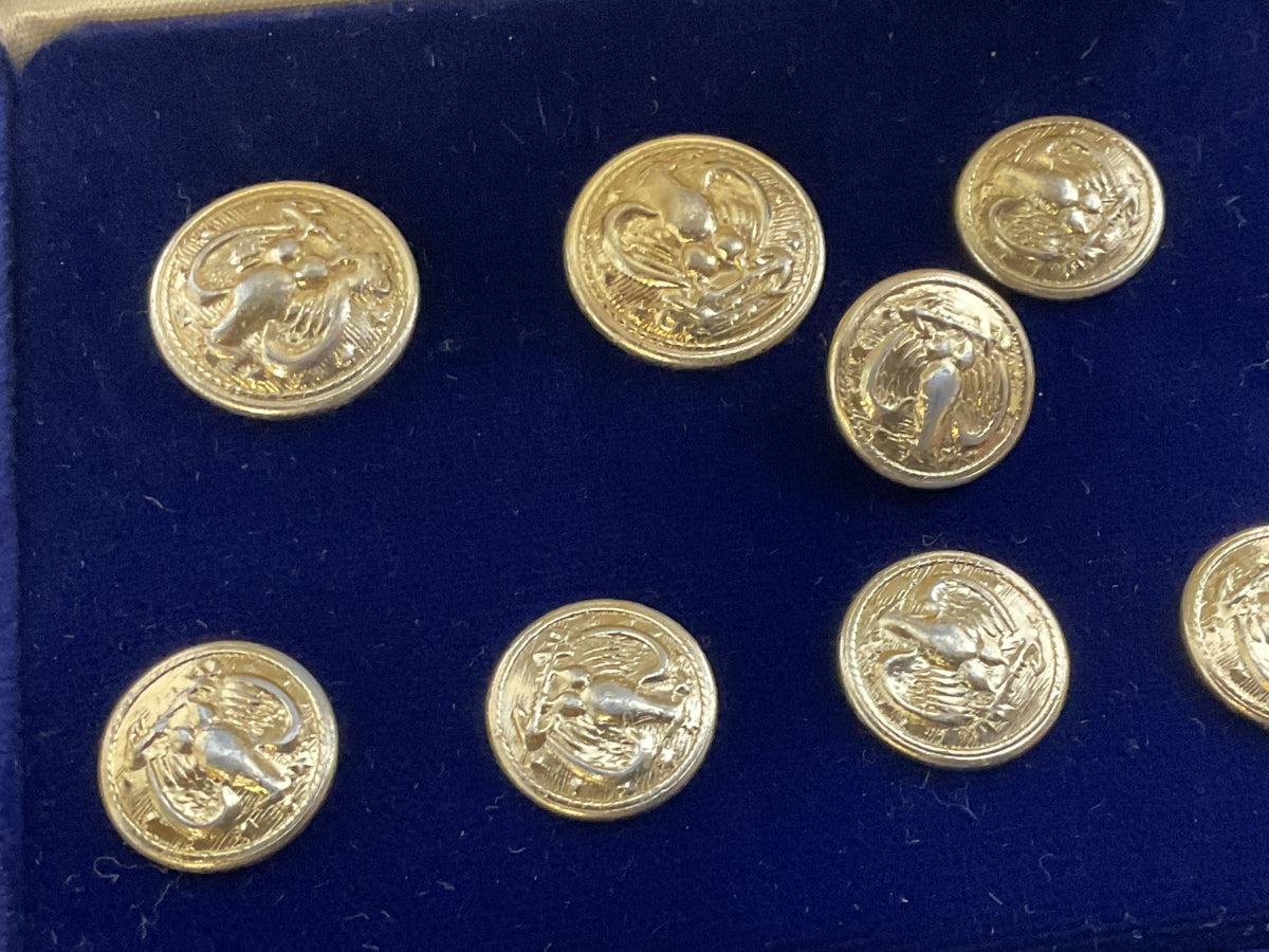 VTG. BEN SILVER Eagle Gold Tone Buttons