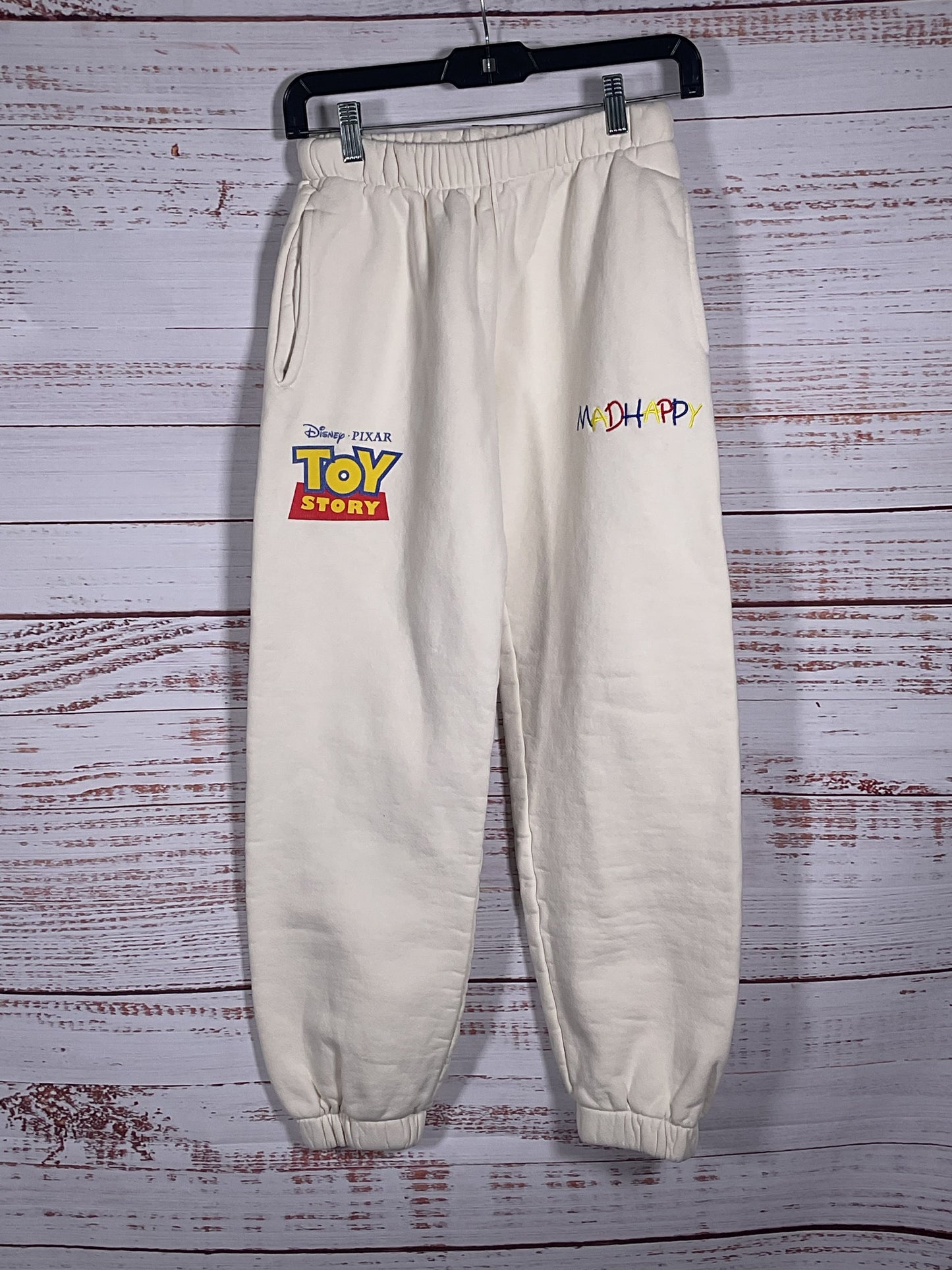 MadHappy Beige Disney Pixar Toy Story Sweatpants - Size S