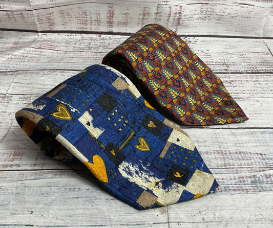 Ermenegildo Zegna Lot of 2 Ties Multicolor