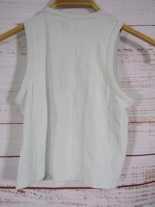 Skims Women's Drop Needle Crop Top Tank Top Size S