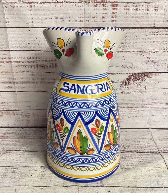 Talavera Pottery 10" Sangria Pitcher Multicolor