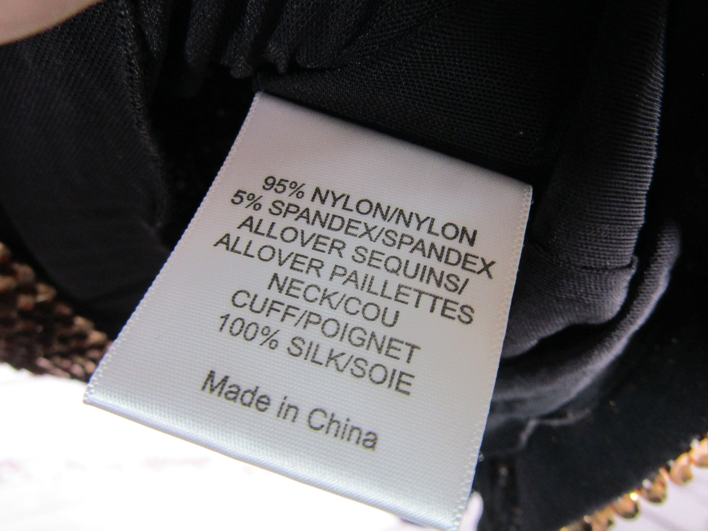 Tory Burch Women's Black & Gold Sequin Blouse Size S