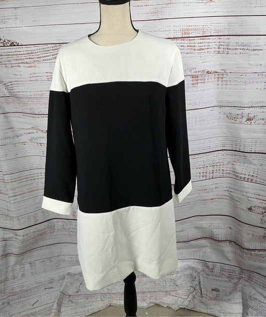 Women's Kate Spade White & Black Color Block Dress Size 6 AS IS