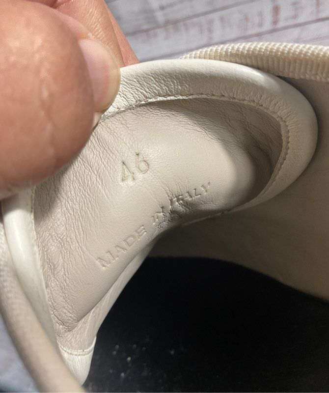 Fear of God Men's Canvas 101 Backless White Sneakers Size 46 EU / 13 US